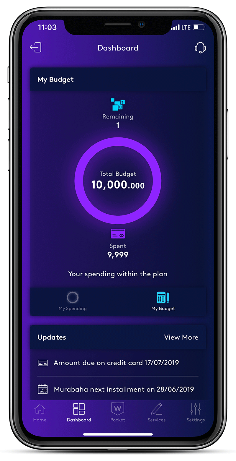 WARBA BANK My Budget