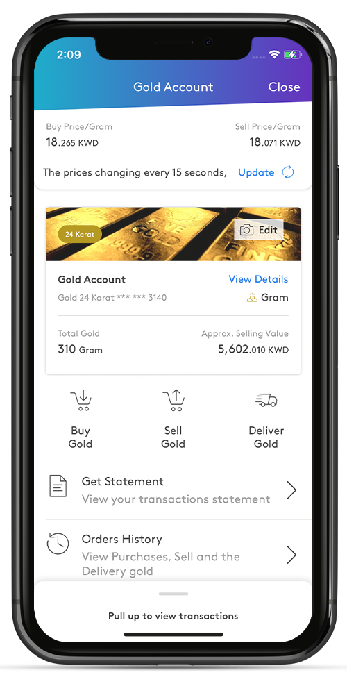 WARBA BANK | Gold Account